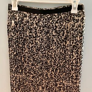 Never worn with tags. Miss Sixty leopard skirt.